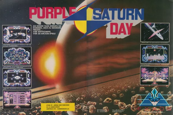 Purple Saturn Day Magazine Advertisement
