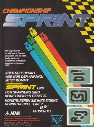 Championship Sprint Magazine Advertisement
