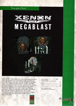 Xenon 2: Megablast Magazine Advertisement