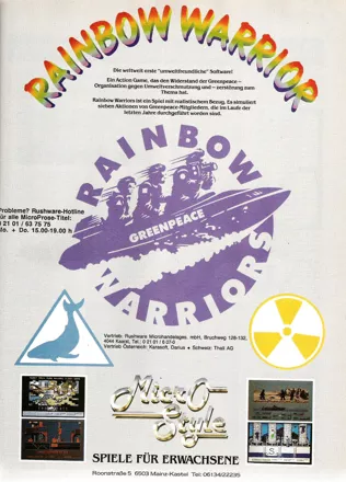 Rainbow Warrior Magazine Advertisement