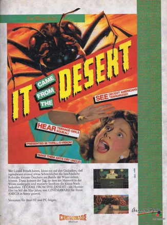 It Came from the Desert Magazine Advertisement