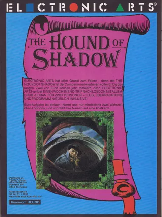 The Hound of Shadow Magazine Advertisement