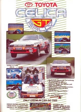 Toyota Celica GT Rally Magazine Advertisement