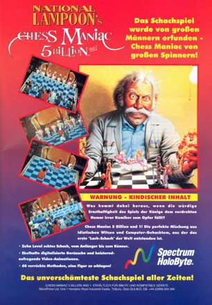 National Lampoon's Chess Maniac 5 Billion and 1 Magazine Advertisement