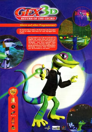 Gex: Enter the Gecko Magazine Advertisement
