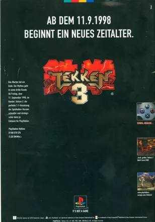 Tekken 3 Magazine Advertisement