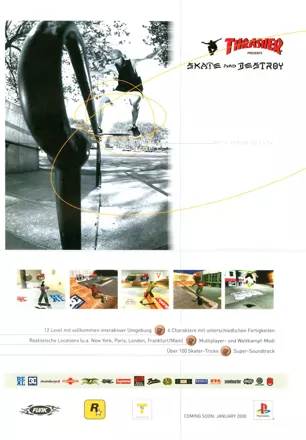 Thrasher Presents Skate and Destroy Magazine Advertisement
