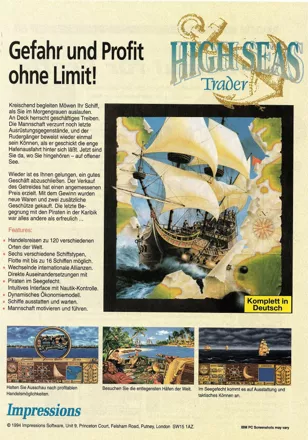 High Seas Trader Magazine Advertisement