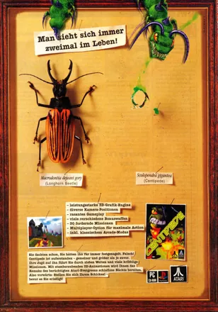 Centipede Magazine Advertisement