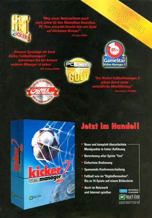Kicker Fussballmanager 2 Magazine Advertisement Part 2