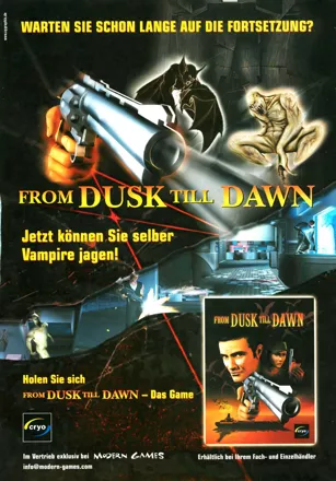 From Dusk Till Dawn Magazine Advertisement