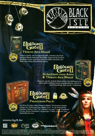 Baldur's Gate II: Shadows of Amn (Collector's Edition) Magazine Advertisement
