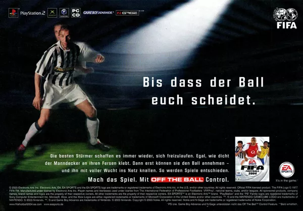 FIFA Soccer 2004 Magazine Advertisement