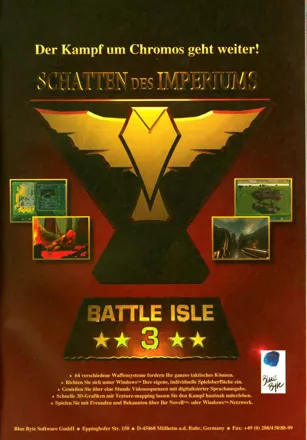 Battle Isle 2220: Shadow of the Emperor Magazine Advertisement