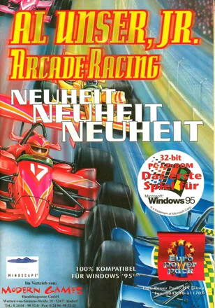 Al Unser, Jr. Arcade Racing Magazine Advertisement