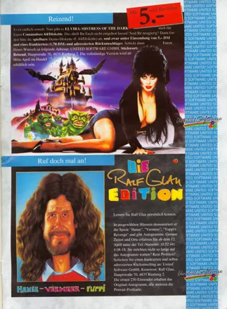 Elvira Magazine Advertisement