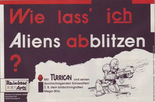 Turrican Magazine Advertisement