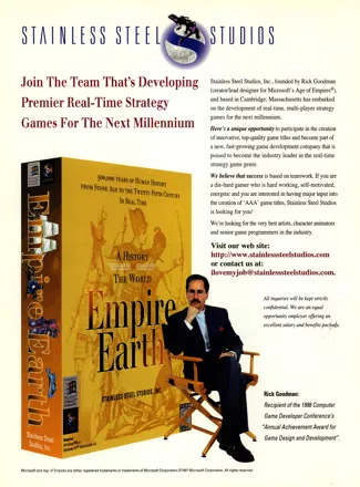 Empire Earth Magazine Advertisement