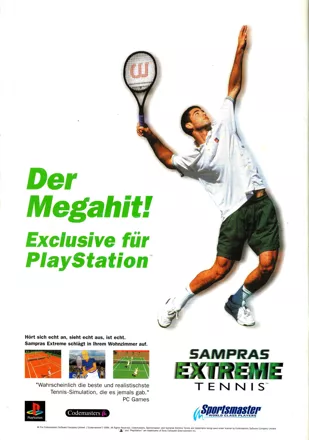 Pete Sampras Tennis 97 Magazine Advertisement