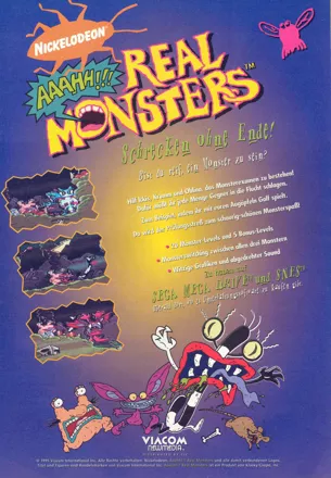 Nickelodeon: Aaahh!!! Real Monsters Magazine Advertisement
