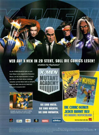 X-Men: Mutant Academy Magazine Advertisement