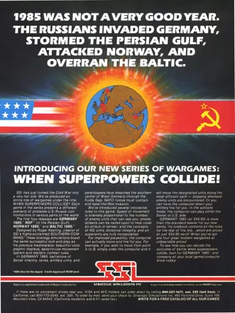 Baltic 1985 Magazine Advertisement