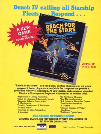Reach for the Stars: The Conquest of the Galaxy Magazine Advertisement