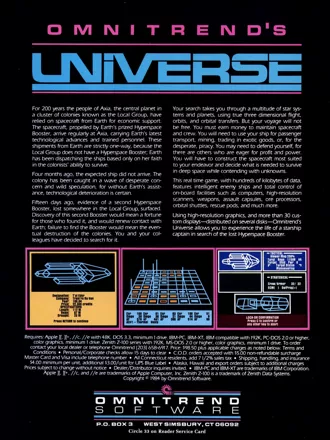 Universe Magazine Advertisement