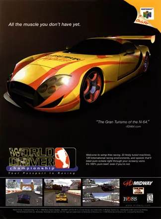 World Driver Championship Magazine Advertisement