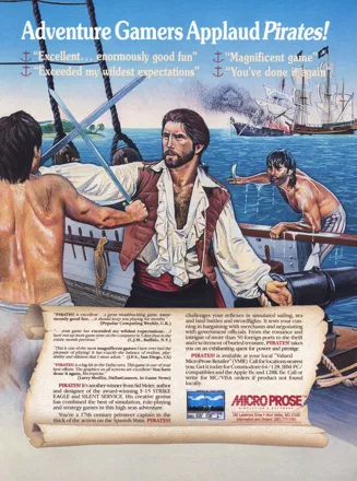 Sid Meier's Pirates! Magazine Advertisement