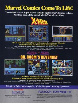 X-Men Magazine Advertisement