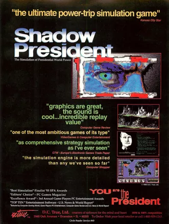 Shadow President Magazine Advertisement