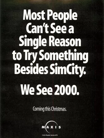SimCity 2000 Magazine Advertisement