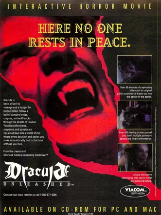 Dracula Unleashed Magazine Advertisement
