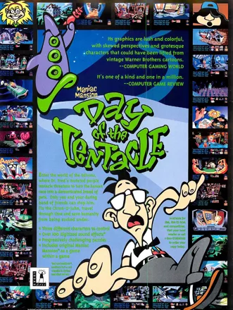 Maniac Mansion: Day of the Tentacle Magazine Advertisement