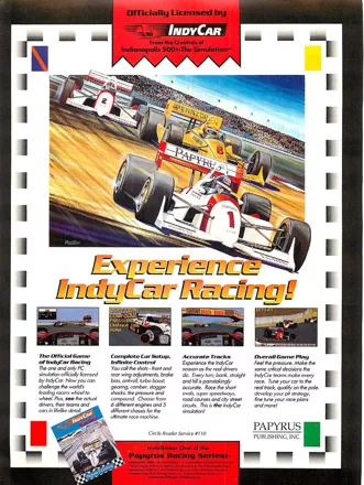 IndyCar Racing Magazine Advertisement
