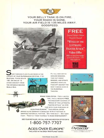 Aces Over Europe Magazine Advertisement