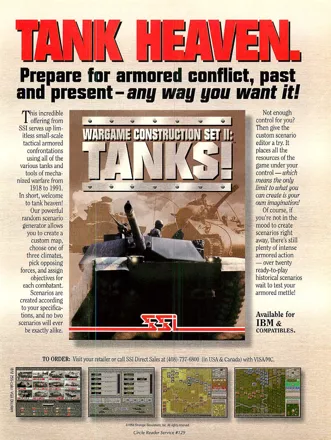 Wargame Construction Set II: Tanks! Magazine Advertisement