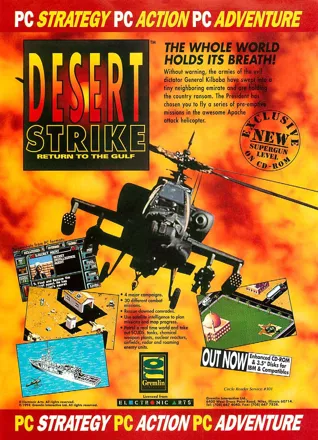 Desert Strike: Return to the Gulf Magazine Advertisement