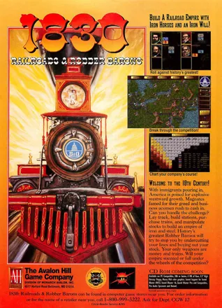 1830: Railroads & Robber Barons Magazine Advertisement