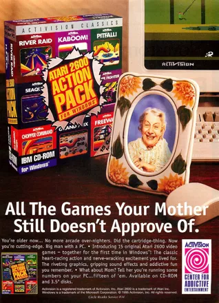 Activision's Atari 2600 Action Pack Magazine Advertisement