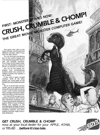 Crush, Crumble and Chomp! Magazine Advertisement
