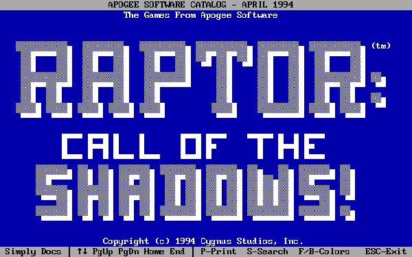 Raptor: Call of the Shadows Screenshot