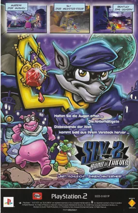 Sly 2: Band of Thieves Other German flyer. Comes with the Platinum version of Ratchet & Clank 2 (PAL/Europe only).