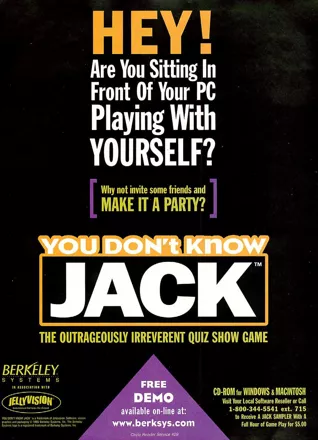 You Don't Know Jack Magazine Advertisement