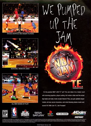 NBA Jam Tournament Edition Magazine Advertisement