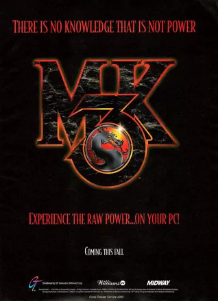 Mortal Kombat 3 Magazine Advertisement