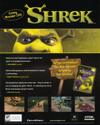 Shrek Magazine Advertisement