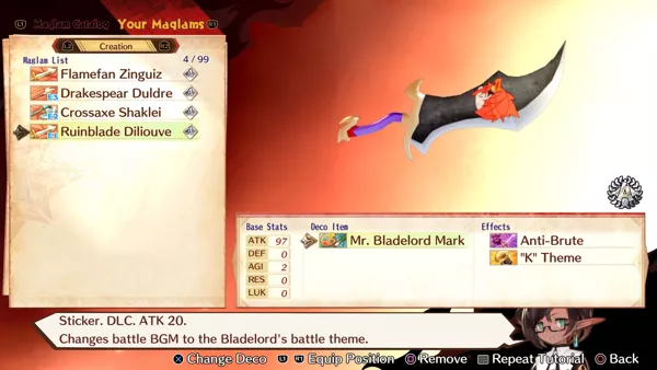 Maglam Lord: Deco Item - Mr. Bladelord Mark Screenshot