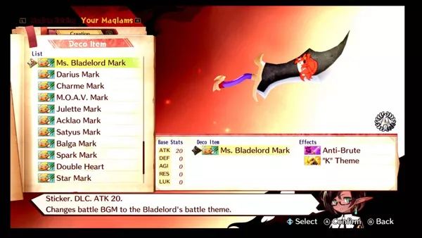 Maglam Lord: Deco Item - Ms. Bladelord Mark Screenshot